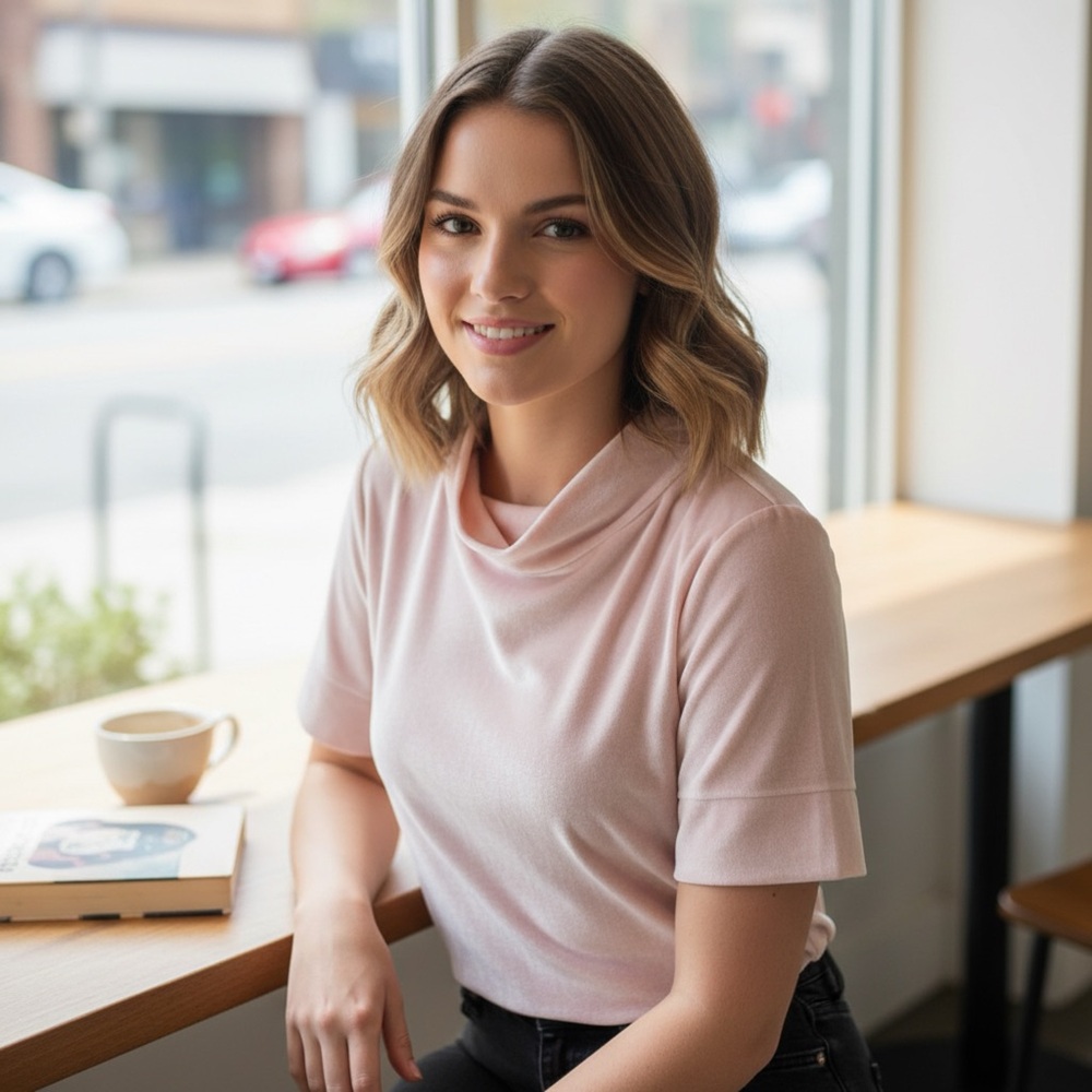 Anthropologie velvet Pink Women's Top size M